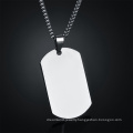 2020 New Trend Custom stainless steel military men's necklace